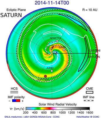 Effect of an Interplanetary Coronal Mass Ejection on Saturn’s Radio Emission